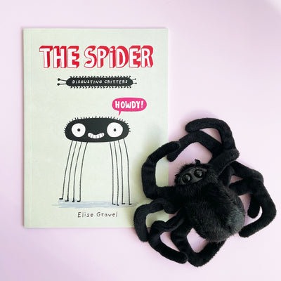 Fuzzy Spider Finger Puppet