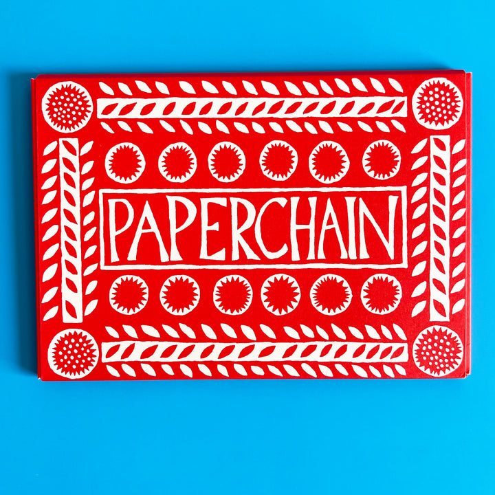 Red and White DIY Paper Chain