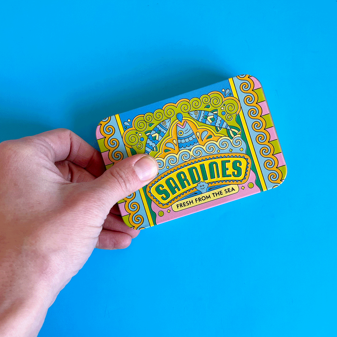 Sardines Fishy Sticky Notes