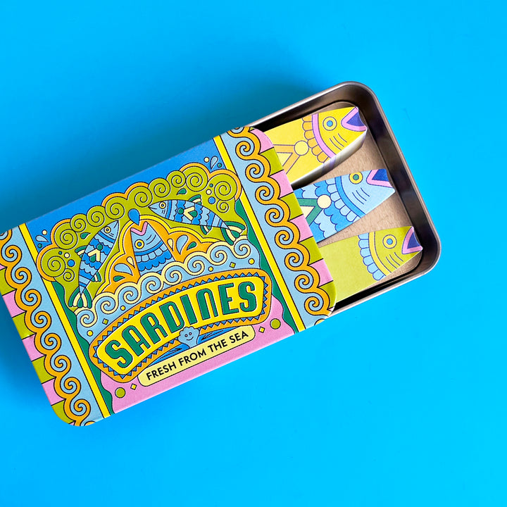 Sardines Fishy Sticky Notes