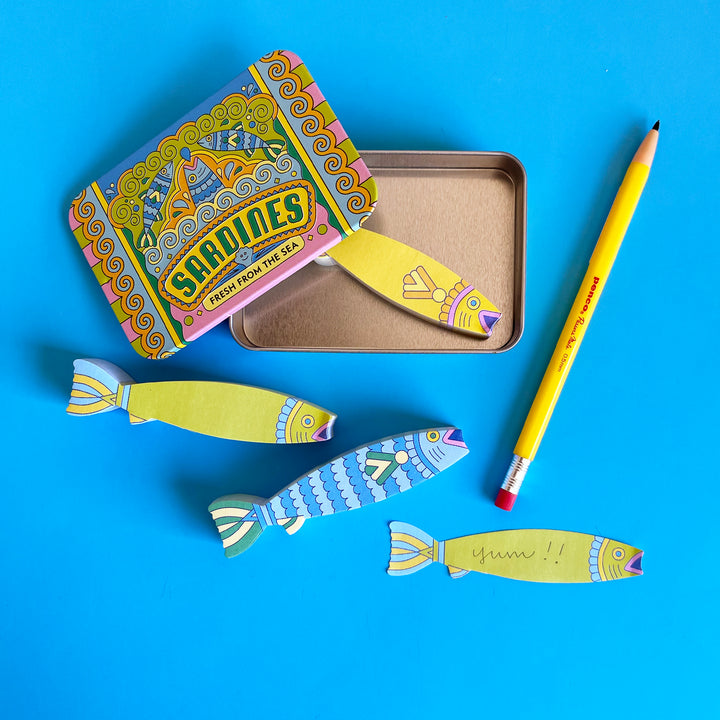 Sardines Fishy Sticky Notes