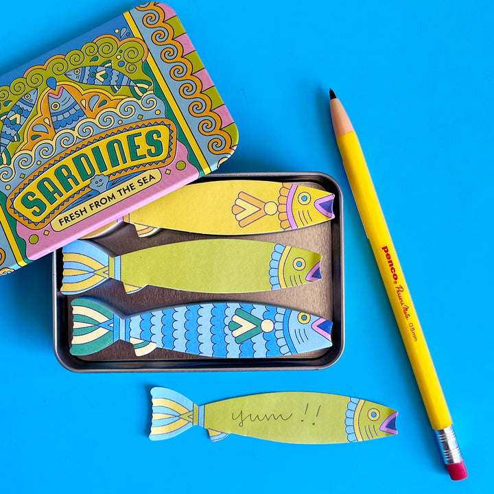 Sardines Fishy Sticky Notes