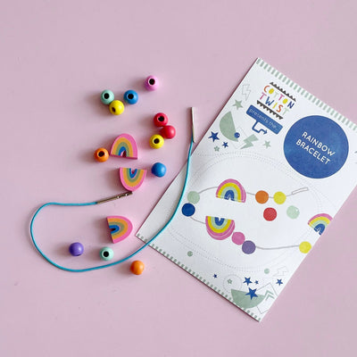 Personalised Unicorn And Rainbow Bracelet Making Kit By Cotton Twist
