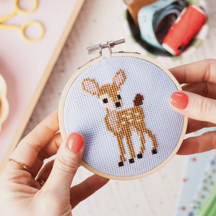 Baby Deer Beginner Cross Stitch Kit