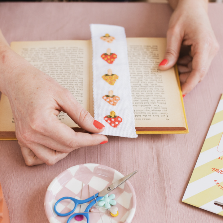 Mushroom Cross Stitch Bookmark Kit