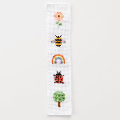 Nature Rainbow Cross Stitch Bookmark Kit