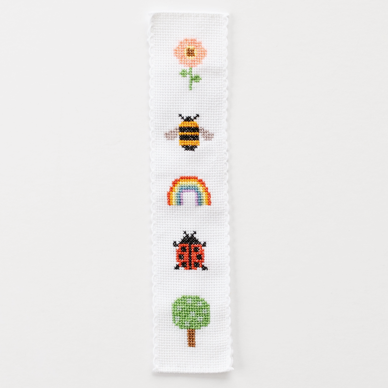 Nature Rainbow Cross Stitch Bookmark Kit