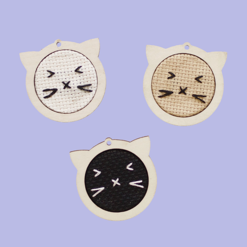 Mini Cat Cross Stitch Kit