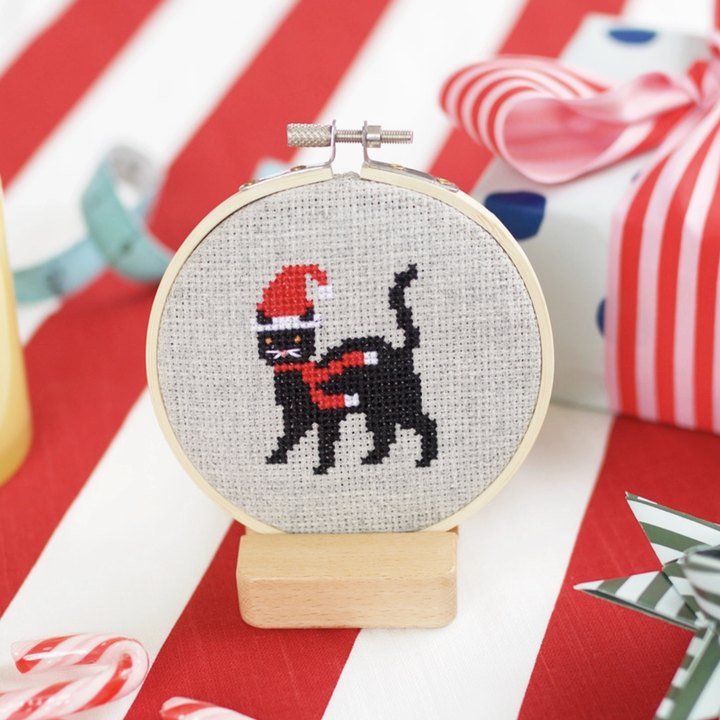 Christmas Cat Cross Stitch Kit