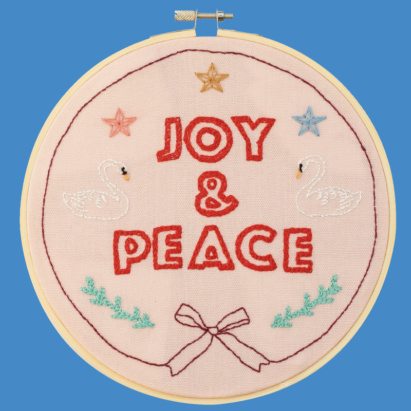 Joy and Peace Embroidery Kit