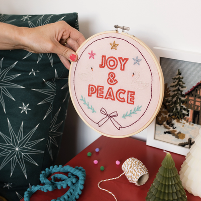 Joy and Peace Embroidery Kit