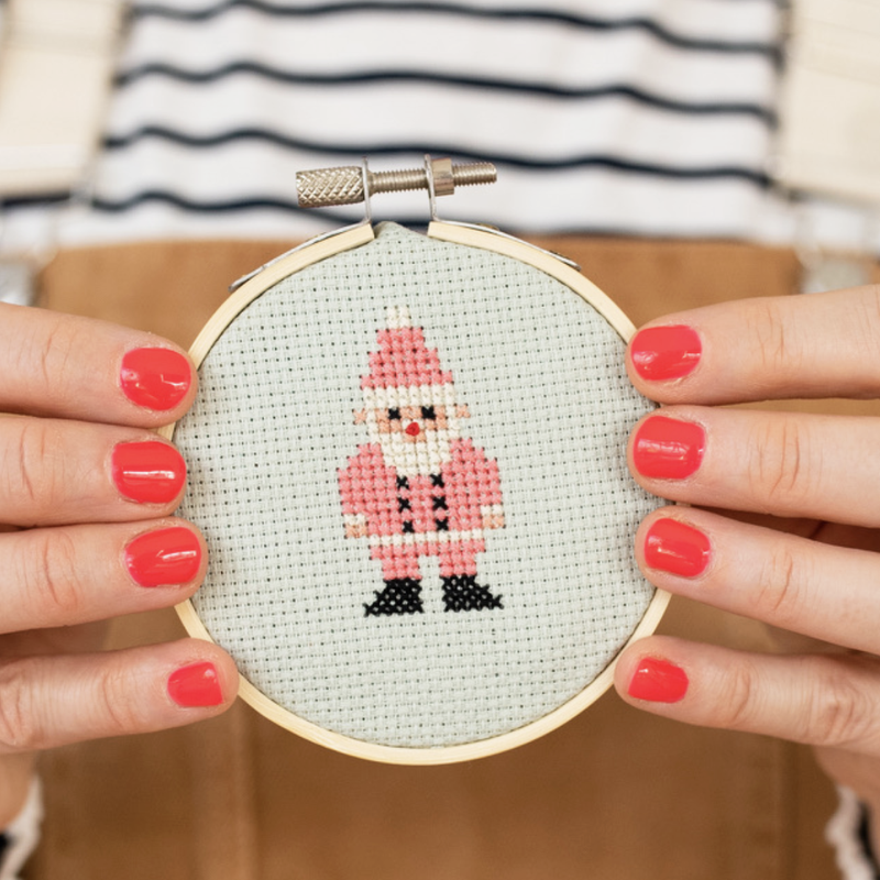 Santa Cross Stitch Kit