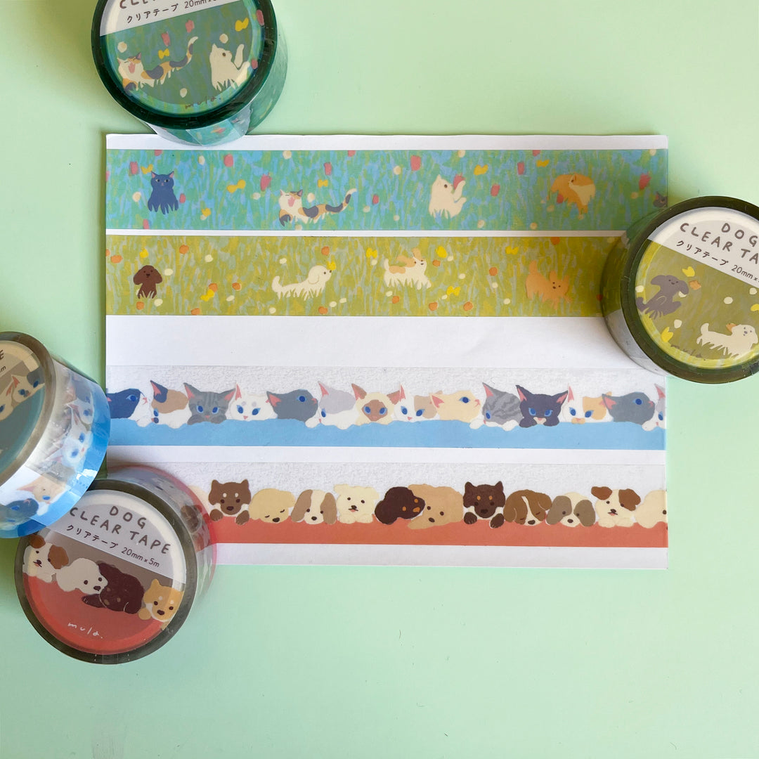 Cats and Dogs Clear Tape