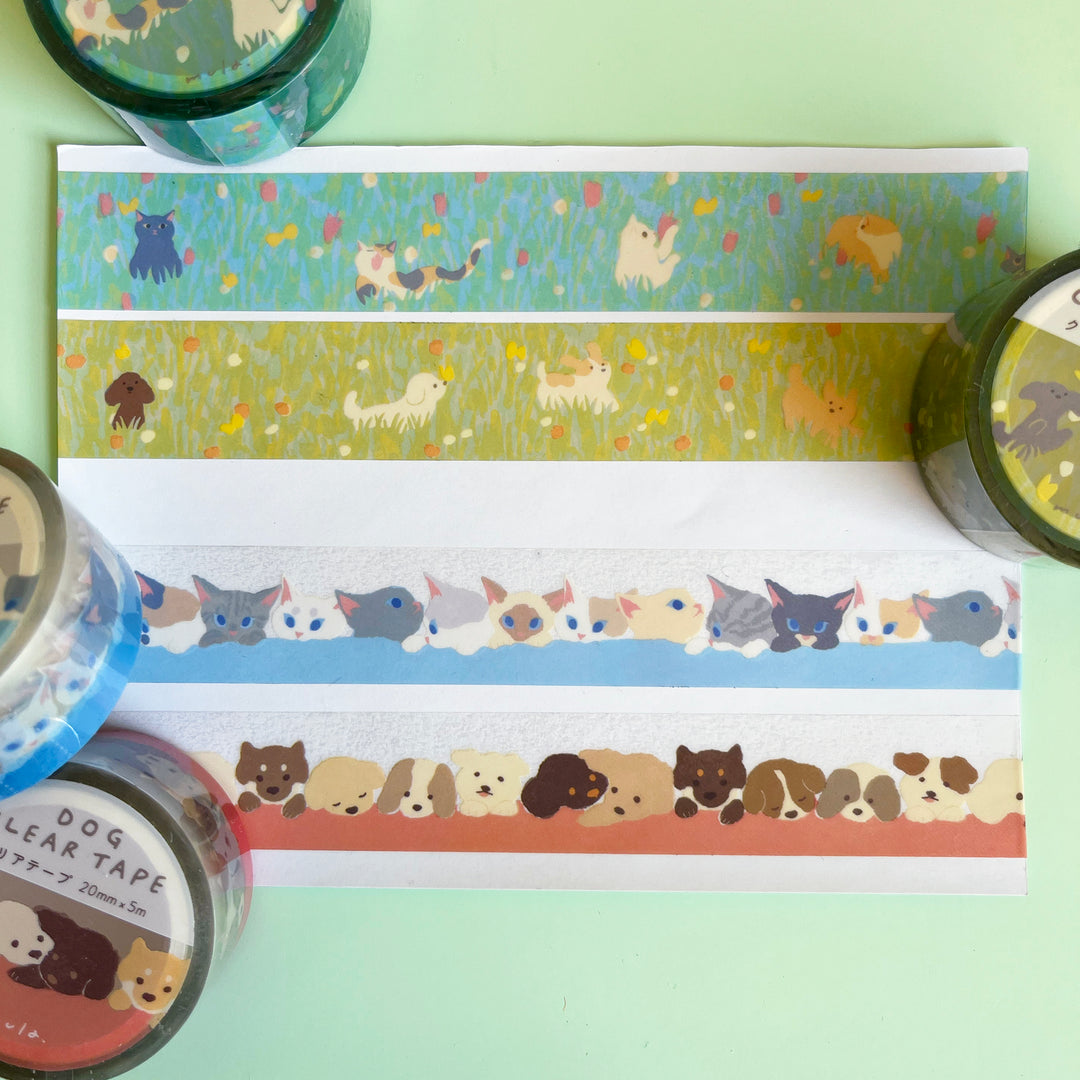 Cats and Dogs Clear Tape
