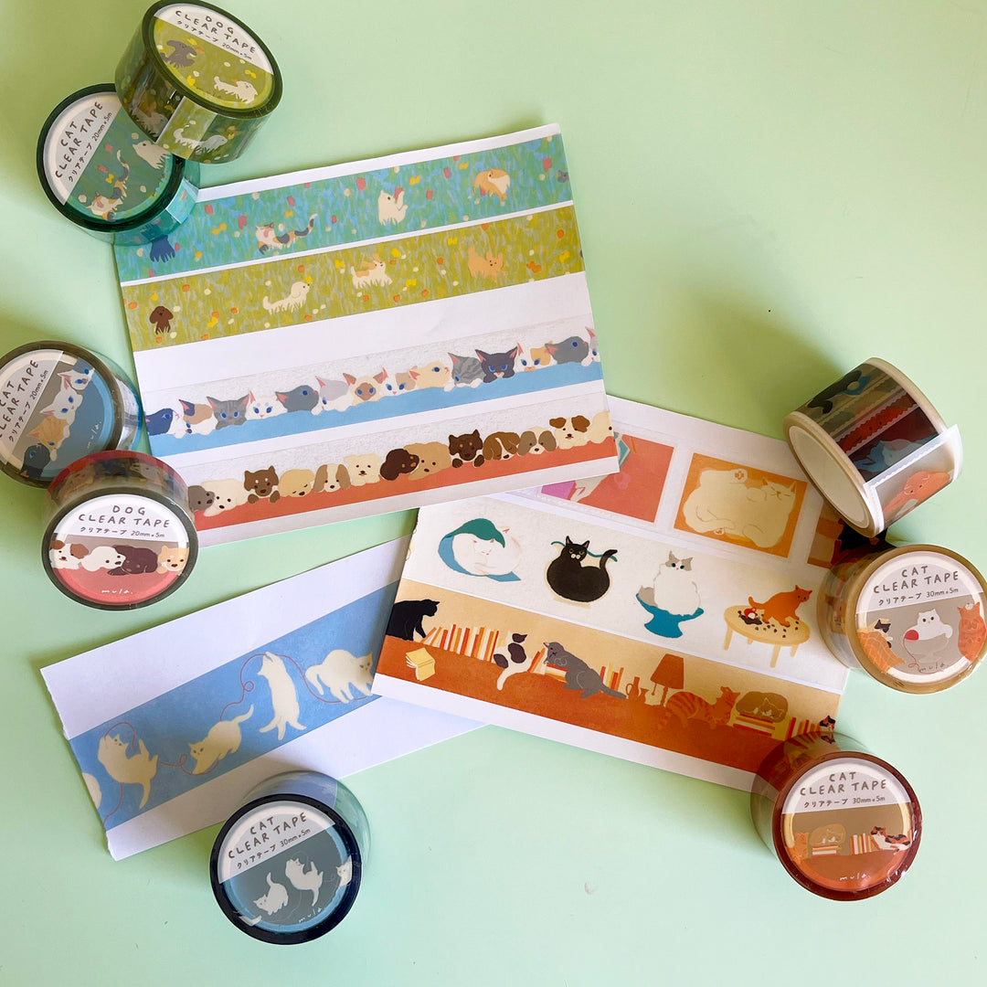 Cats and Dogs Clear Tape