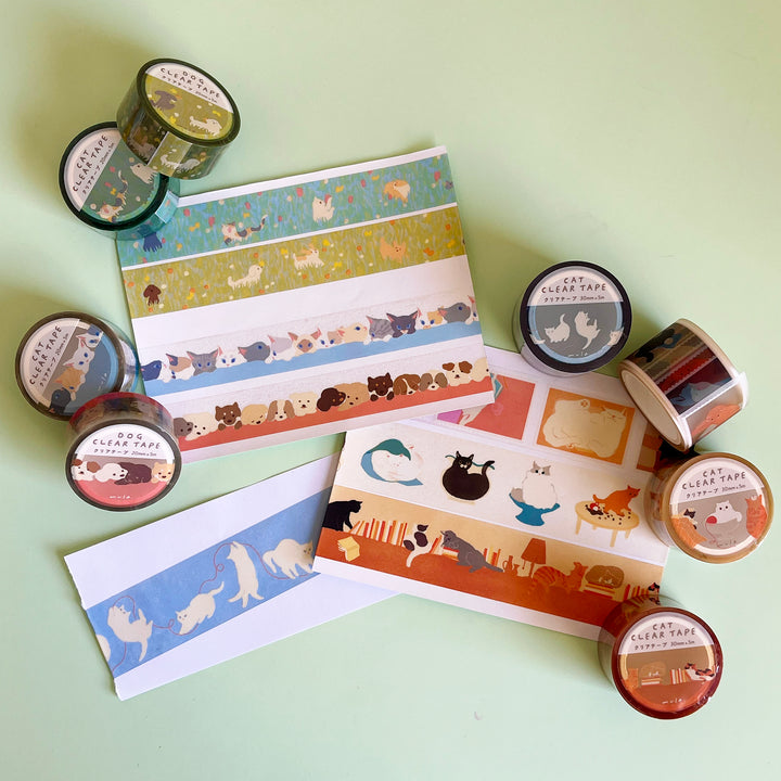 Cats and Dogs Clear Tape