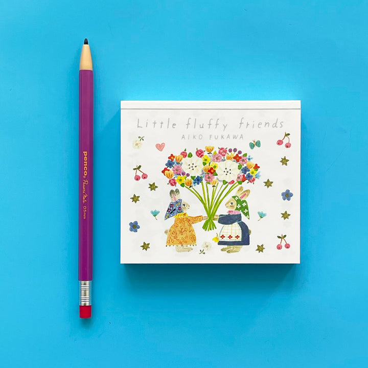 Aiko Fukawa Little Fluffy Friends Block Memo Pad