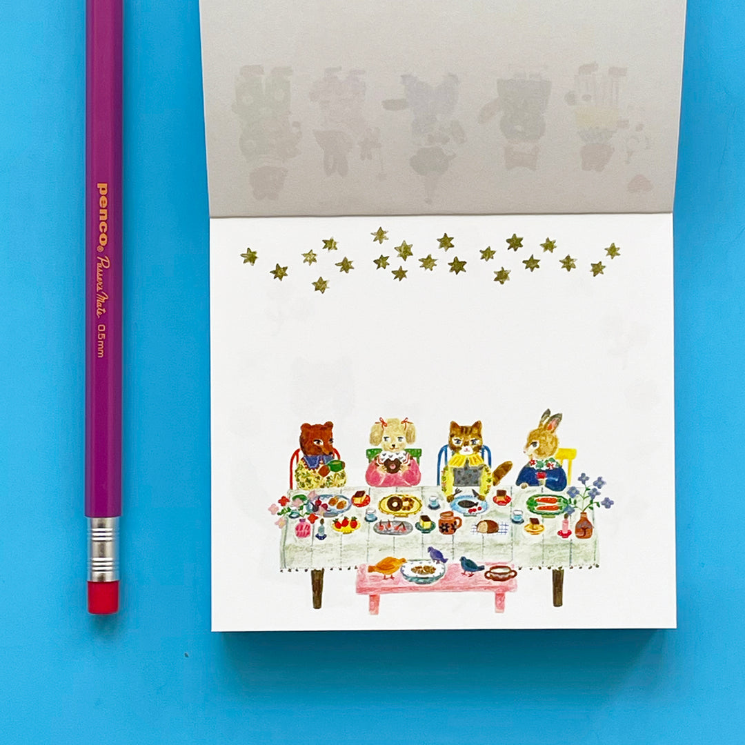 Aiko Fukawa Little Fluffy Friends Block Memo Pad