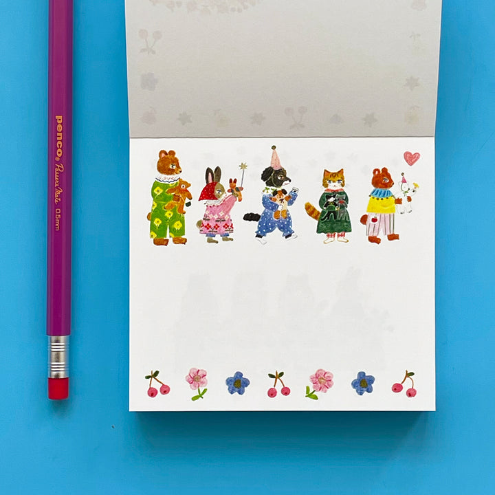 Aiko Fukawa Little Fluffy Friends Block Memo Pad