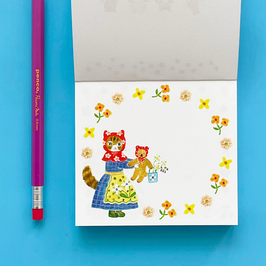 Aiko Fukawa Little Fluffy Friends Block Memo Pad
