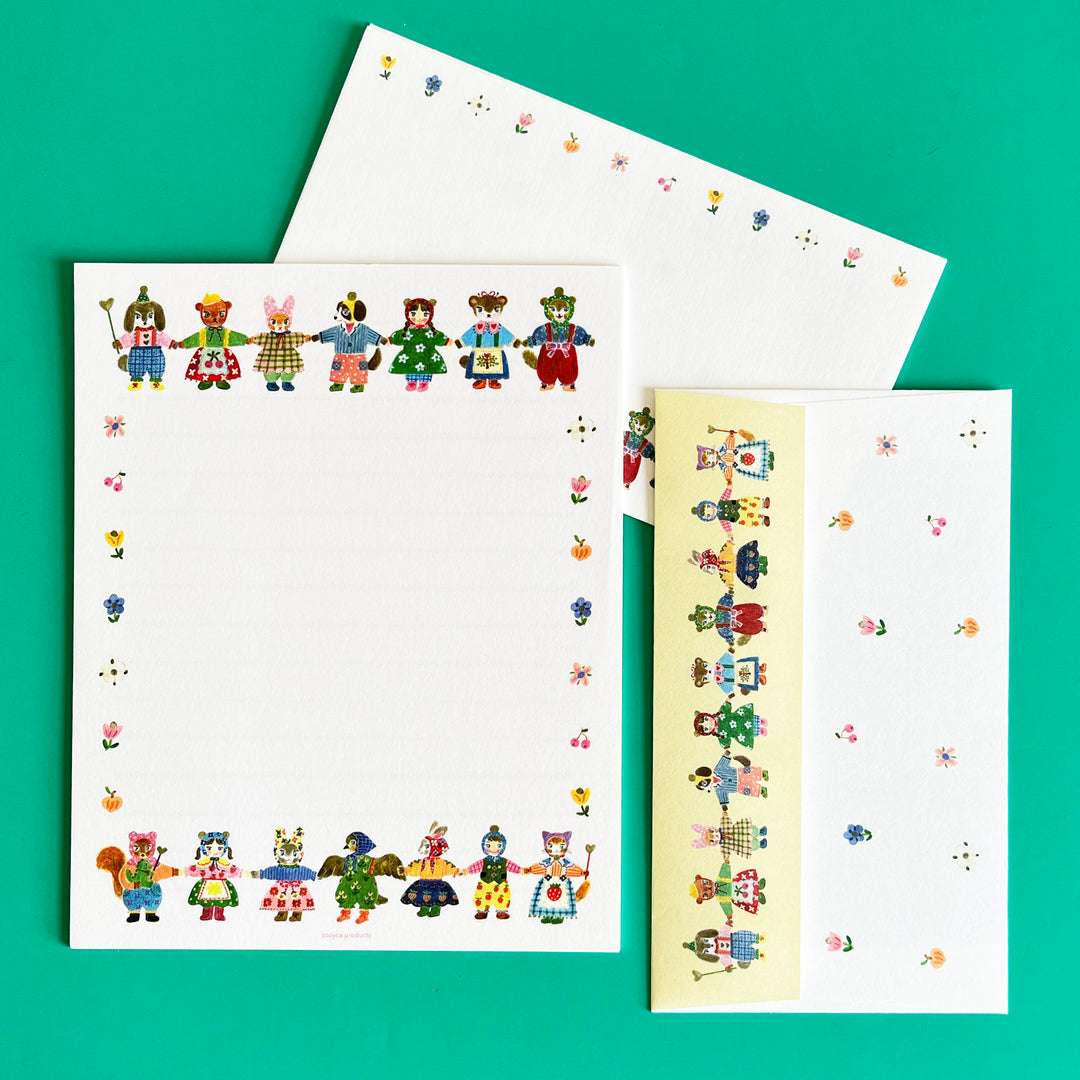 Aiko Fukawa Holding Paws Letter Set