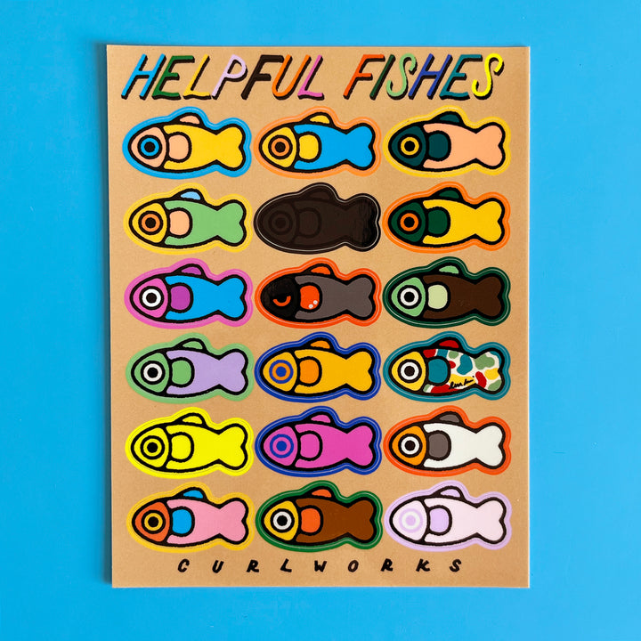 Helpful Fishes Sticker Sheet