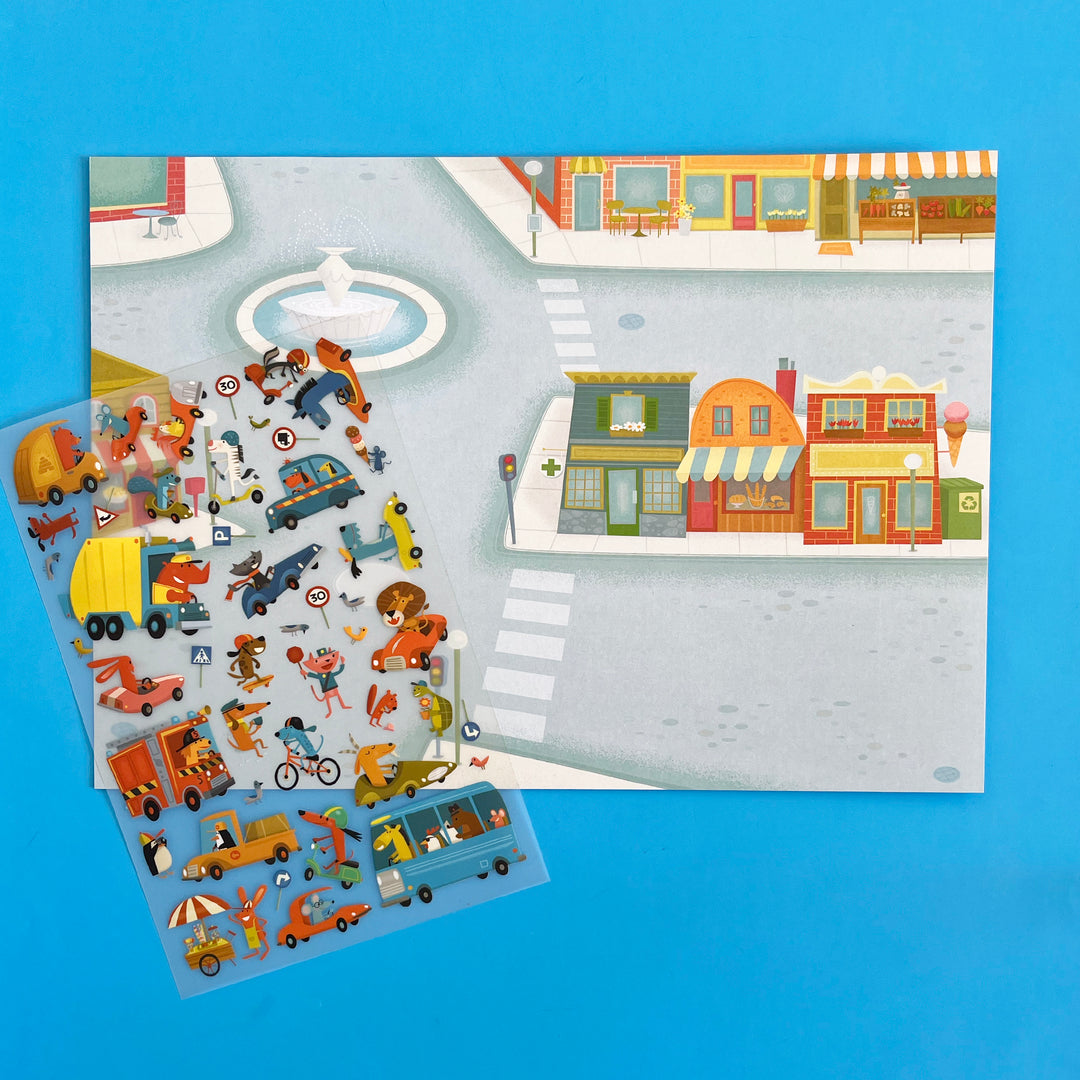 Construction Site Rub-On Transfer Kit