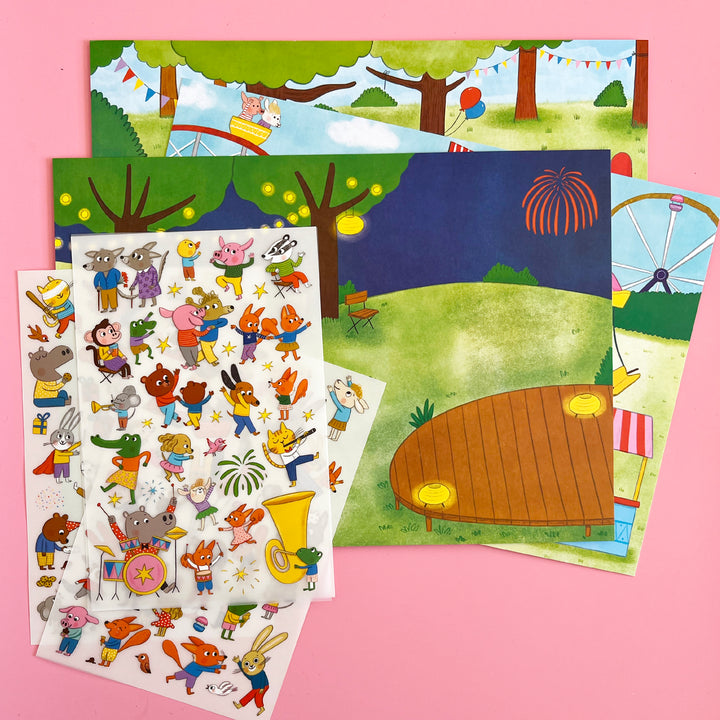 Animal Party Rub-On Transfer Kit