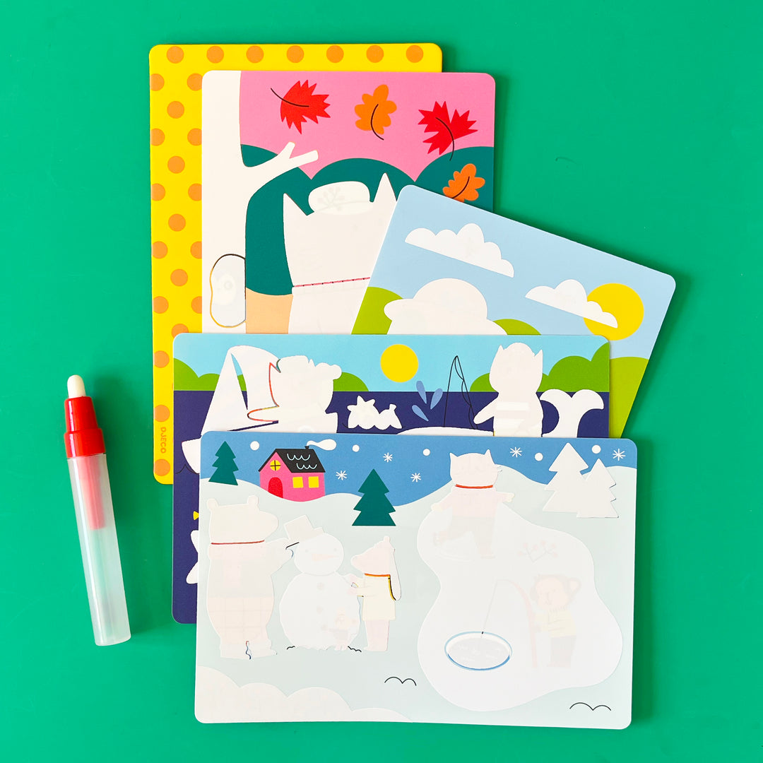 Animal Seasons Painting With Water Kit