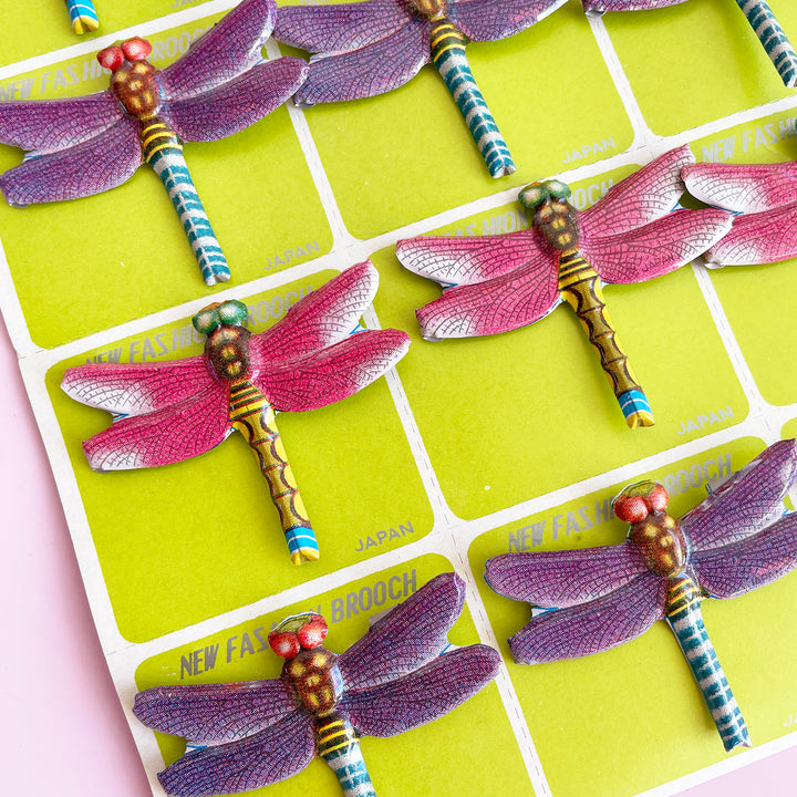 Tin Dragonfly Brooches