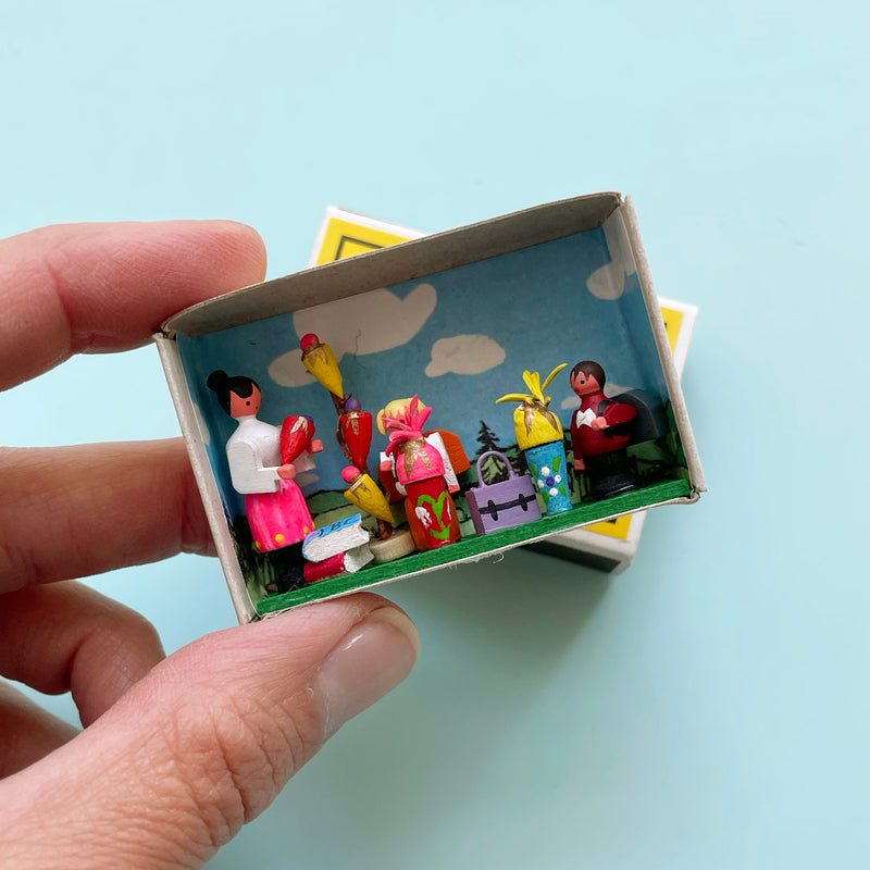 Back To School Matchbox Scene