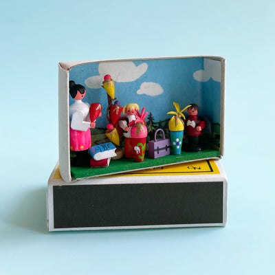 Back To School Matchbox Scene