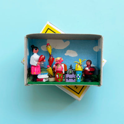 Back To School Matchbox Scene