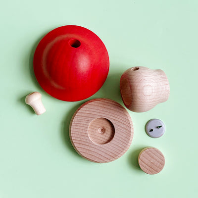 Wooden Mushroom Incense Smoker Kit