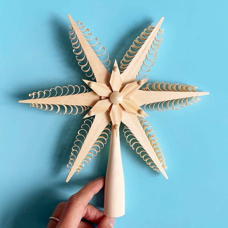 Wood Star Tree Topper