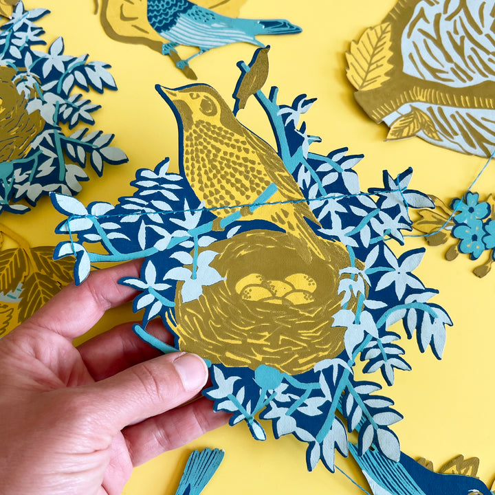 Bird Nests Sewn Garland