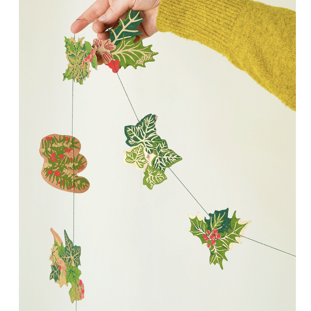 Holly and Ivy Sewn Garland