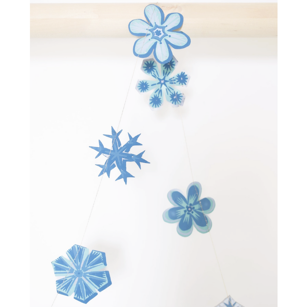 Snowflake Sewn Garland