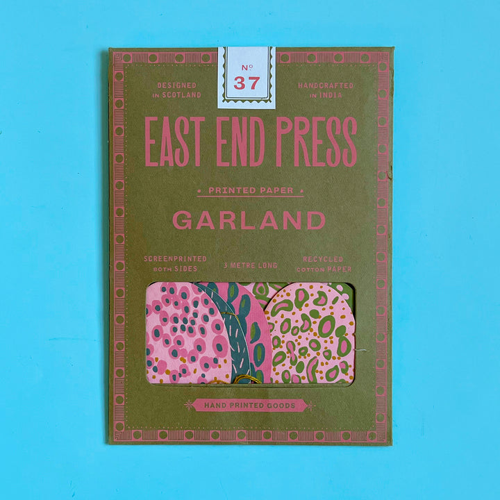 Pink Speckled Eggs Sewn Garland