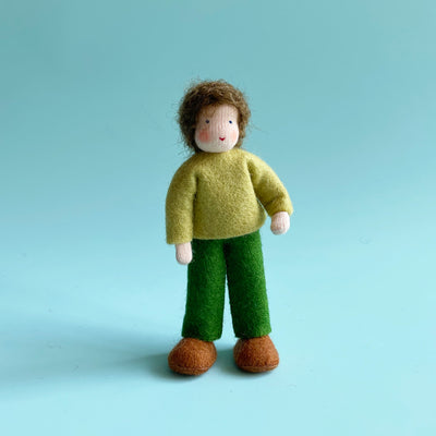 Young Dollhouse Doll with Pants