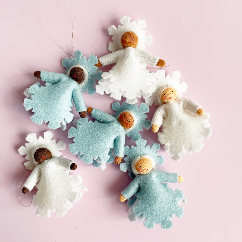 Snowflake Felt Fairy Ornament