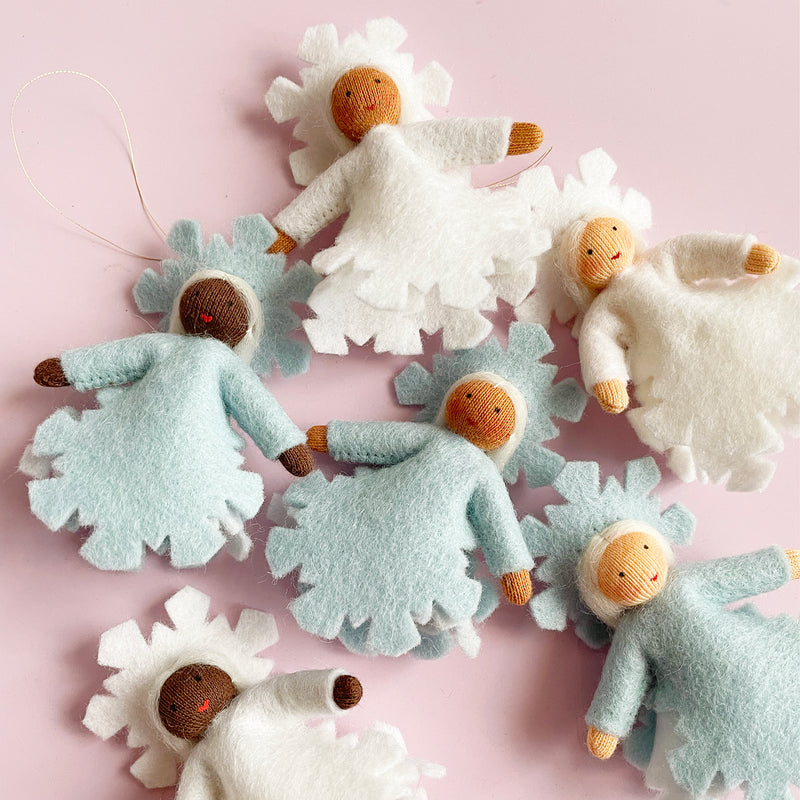 Snowflake Felt Fairy Ornament