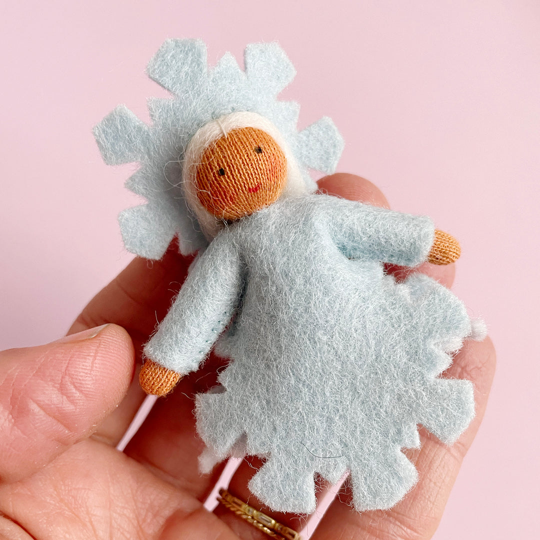 Snowflake Felt Fairy Ornament