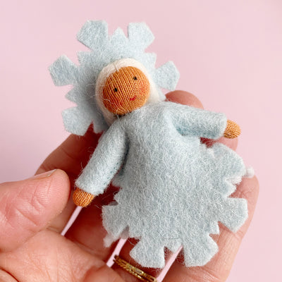 Snowflake Felt Fairy Ornament