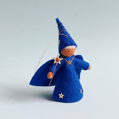 Night Sky Wizard Felt Fairy Ornament