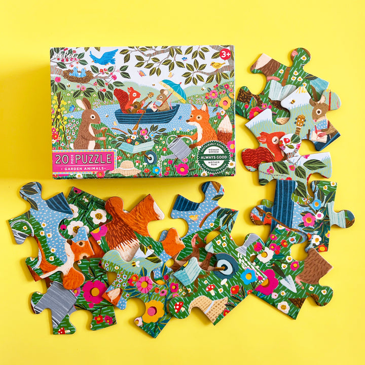 20-Piece Garden Animals Puzzle
