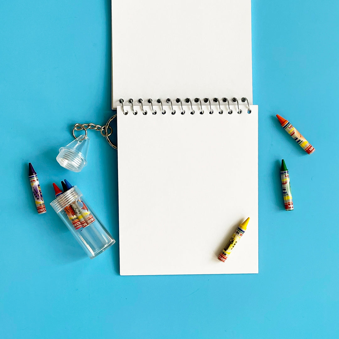 Mini Sketchbook and Crayons