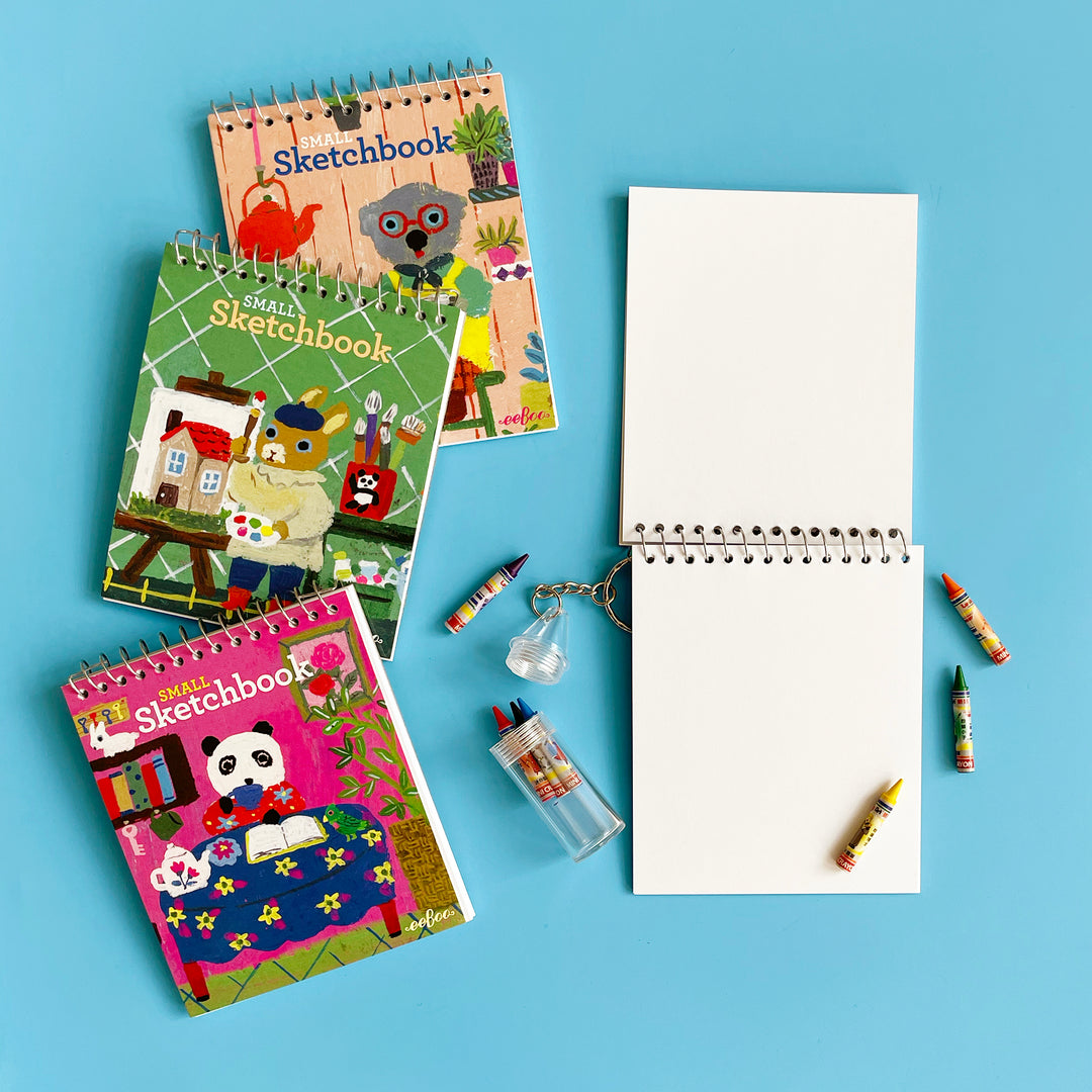 Mini Sketchbook and Crayons