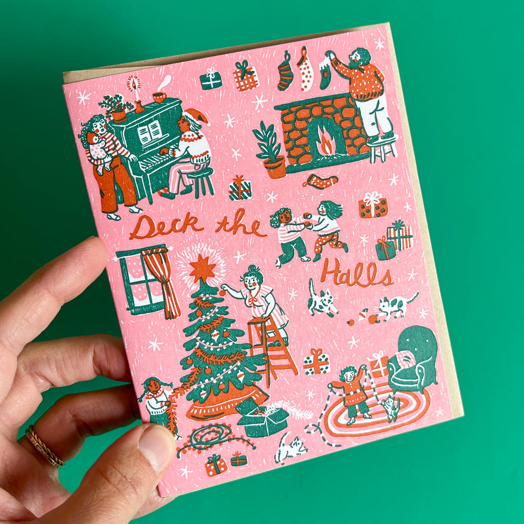 Deck The Halls Card