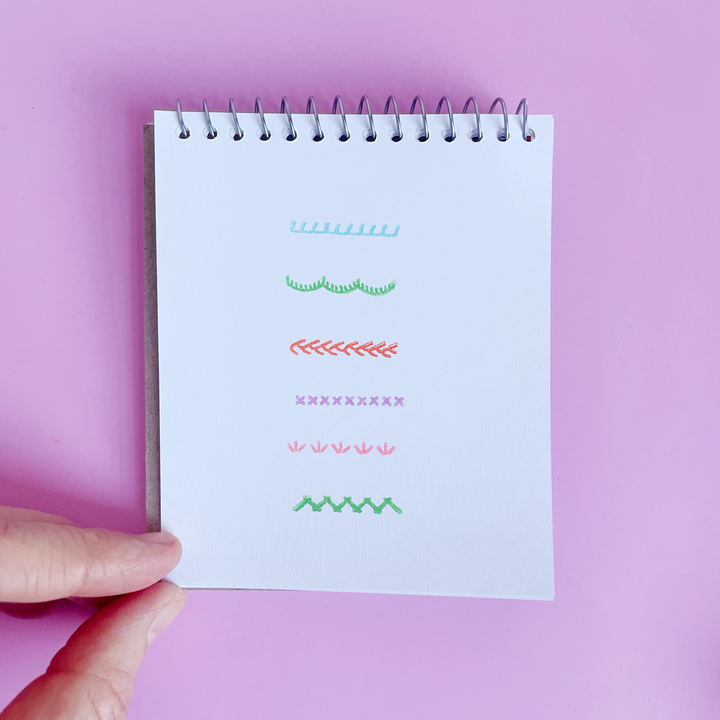 Tiny Embroidered Border Stamps